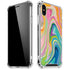 Rainbow Marble by Etta Vee iPhone X/XS Clear Case